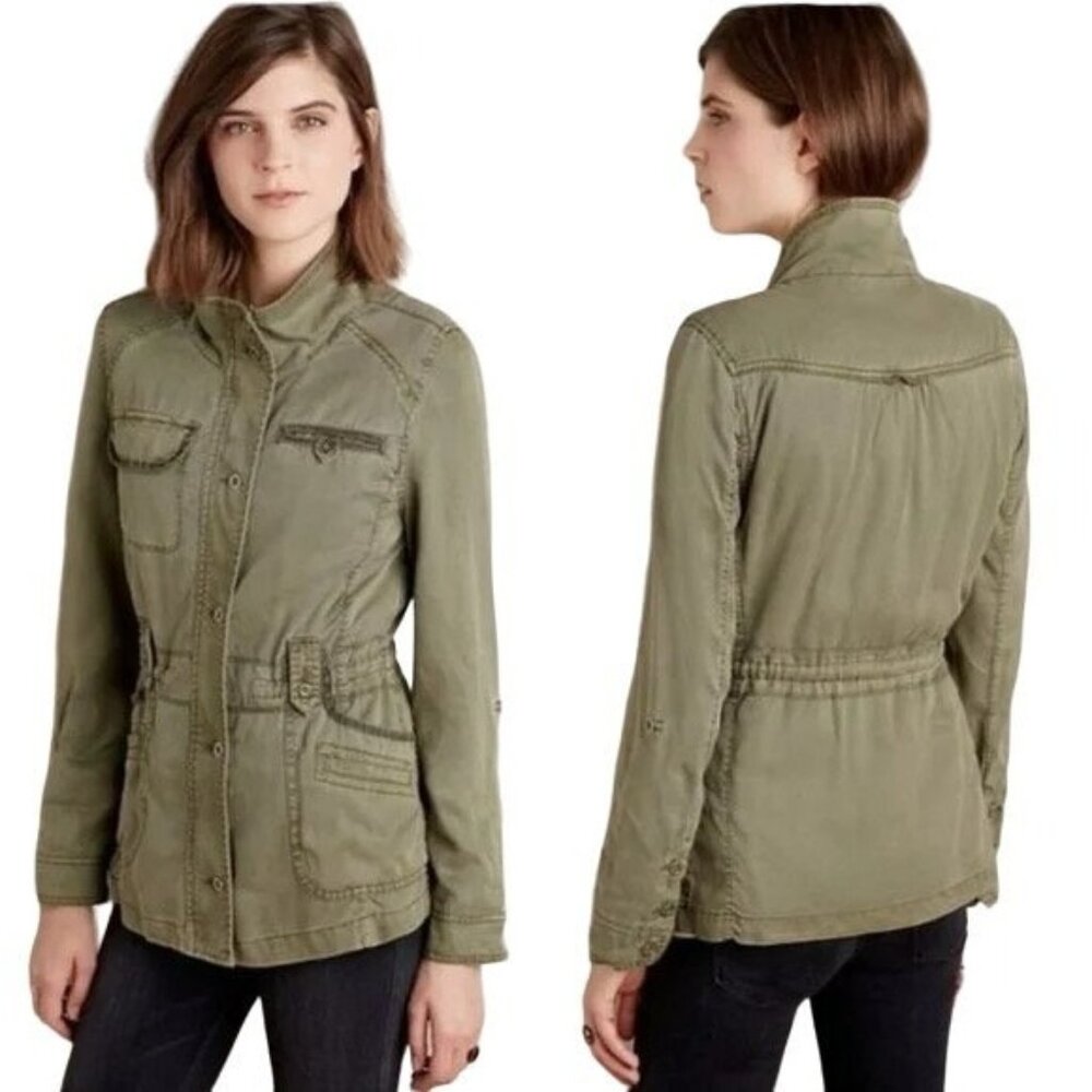 Anthropologie Marrakech Womens Green Expedition Anorak Utility Jacket Size PS